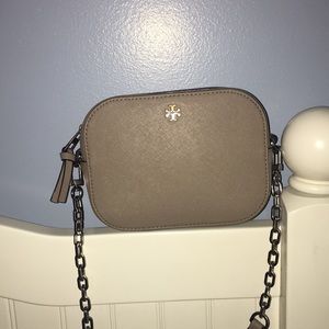 grey Tory Burch purse